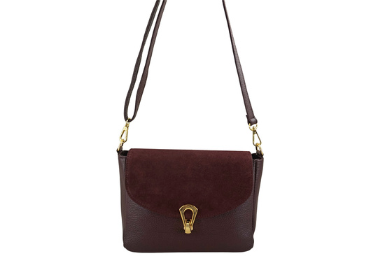 Torebka Barberinis ze złotym zapięciem - Bordowa 