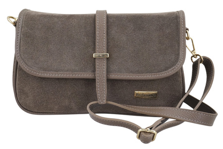 Zamszowa torebka damska Barberinis - Beżowa ciemna