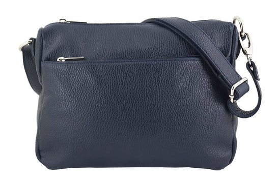 Listonoszka ze skóry naturalnej - Różowa pudrowa