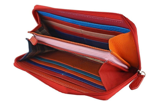 Portfel skórzany - Barberini's - Granatowy 