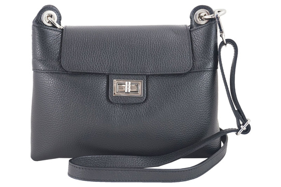 Torebka damska skórzana crossbody - Bordowa 