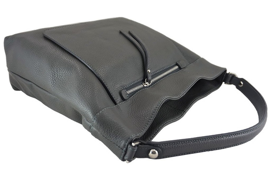 Torebka skórzana damska - Barberini's - Czerwona 