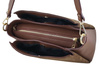 Torebka miejska z naturalnego zamszu i skóry - Brązowa 