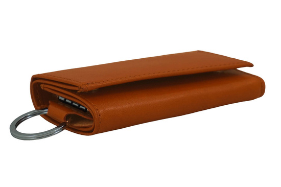 Etui skórzane na klucze / portfel - Brązowe jasne 