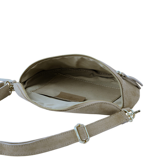 Zamszowa nerka damska Barberinis - Beżowa 