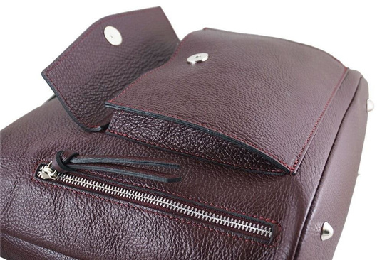 Torebka - plecak skórzany Barberini's - Granatowa