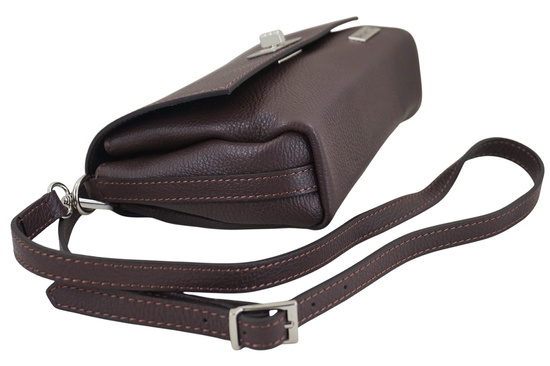 Wizytowa torebka damska Barberinis - Brązowa ciemna