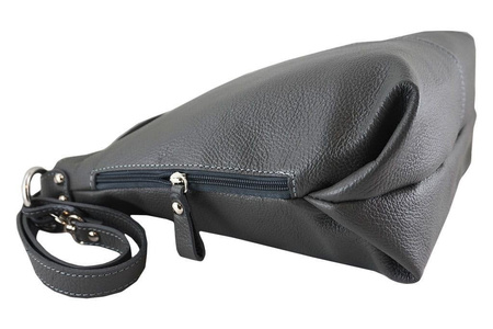 Torebka damska skórzana na ramię Różowa pudrowa