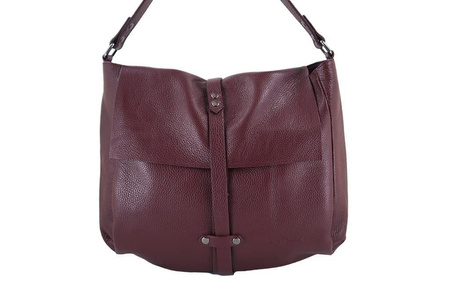 Torebki skórzane - worki Barberini's - Szara jasna