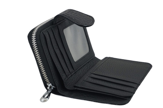 Ekskluzywny portfel damski lakierowany - Czarny