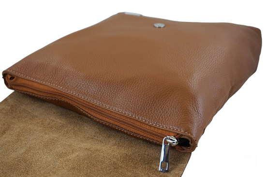 Stylowy plecak damski skórzany - Brązowy jasny 