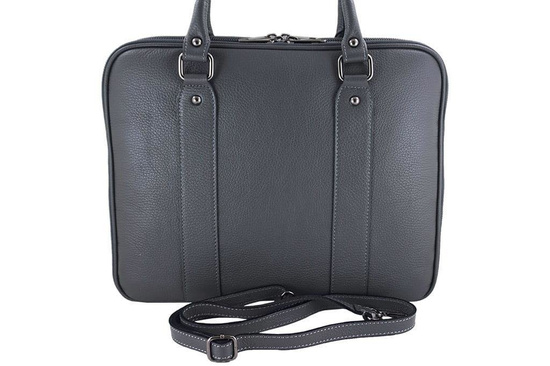 Aktówka skórzana damska - Barberini's - Czarna 