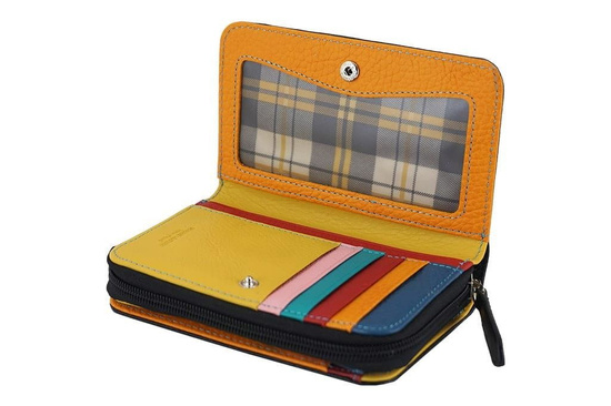 Barberini's - skórzany portfel damski - Granatowy