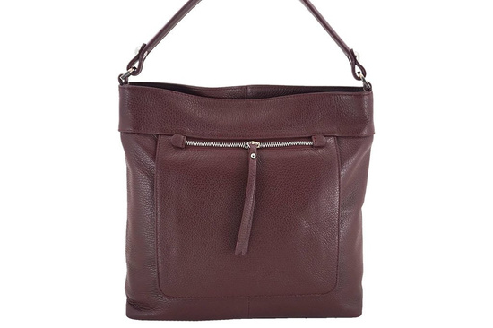 Torebka skórzana damska - Barberini's - Czerwona 