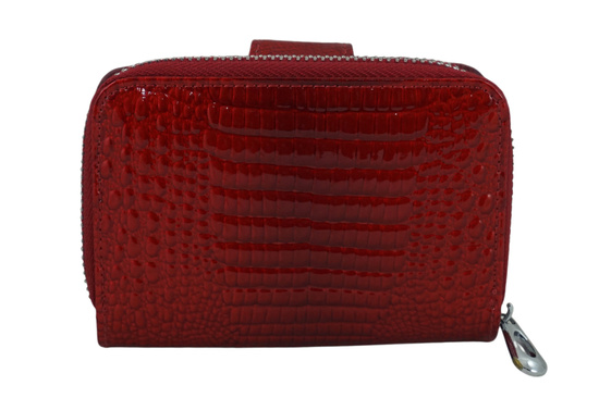 Ekskluzywny portfel damski lakierowany - Czerwony