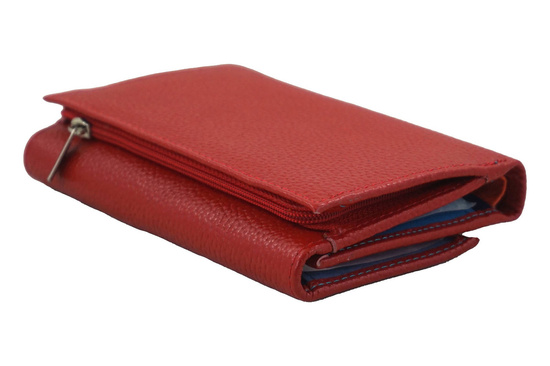 Funkcjonalny portfel damski - Czerwony