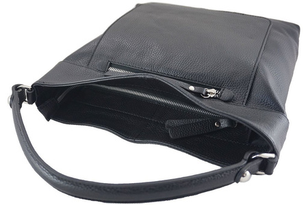 Torebka skórzana damska - Barberini's - Brązowa jasna