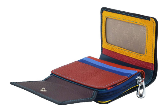 Portfel skórzany młodzieżowy - Czerwony 