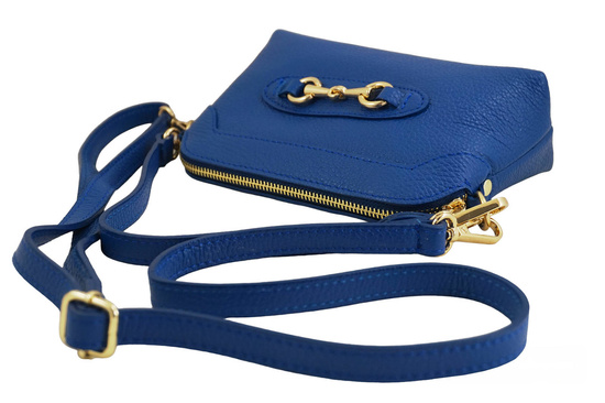 Mała torebka wizytowa skórzana - Chabrowa 