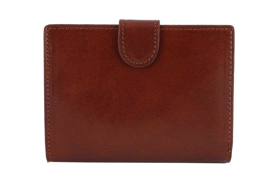Skórzany portfel klasyczny - Barberini's - Brązowy ciemny 
