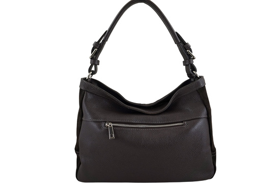 Torebka Barberinis zamszowa klasyczna - Brązowa ciemna