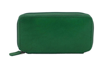 Skórzane etui na klucze - Zielone