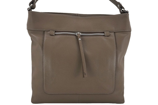 Torebka skórzana damska - Barberini's - Czerwona 