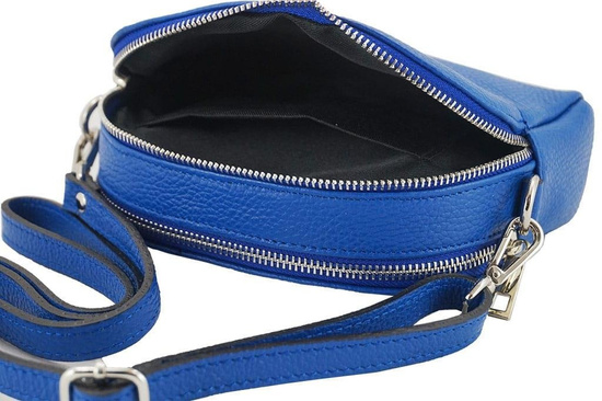 Listonoszka - mała torebka przez ramię - Różowa pudrowa 