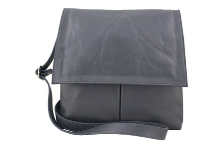 Torebki skórzane listonoszki - Barberini's - Czarny