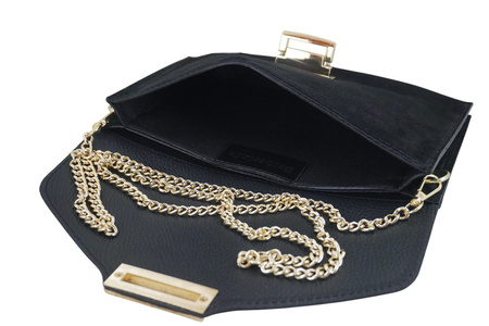 Stylowa kopertówka zamszowa Barberinis - Czarna