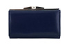 Portfel damski klasyczny skórzany - Granatowy