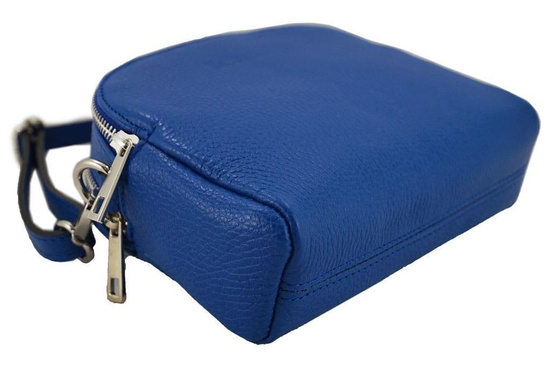 Listonoszka - mała torebka przez ramię - Różowa pudrowa 