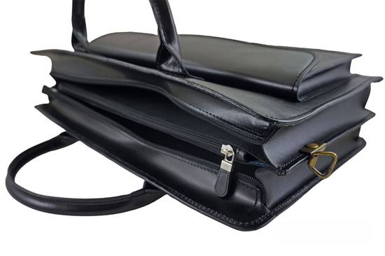 Damska teczka aktówka A4 - Czarna 