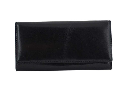 Skórzany portfel damski - Granatowy