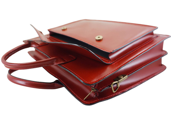 Damska teczka aktówka A4 - Czerwona 