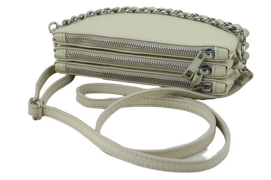 Modna włoska listonoszka - Barberini's - Beżowa jasna 