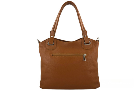 Codzienna duża torebka damska - Brązowa jasna 