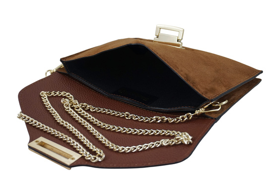 Stylowa kopertówka zamszowa Barberinis - Brązowa 