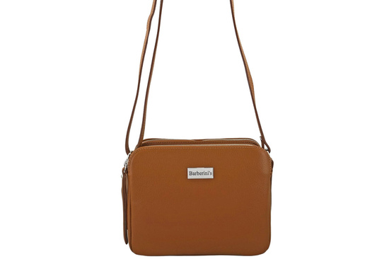 Torebka skórzana damska włoska - Brązowa jasna 