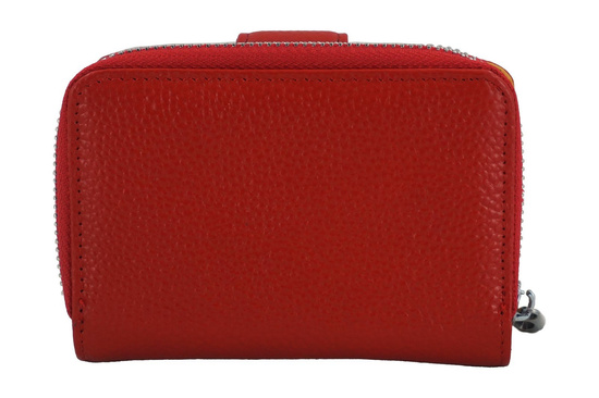 Portfel skórzany młodzieżowy - kolorowy Granatowy