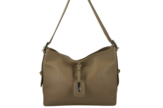 Codzienna torebka damska na ramię - Beżowa