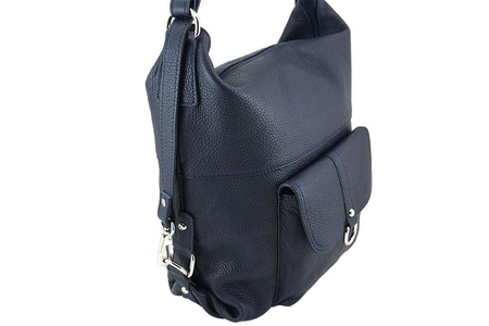 Torebki - plecaki/worki skórzane - Barberini's - Szary