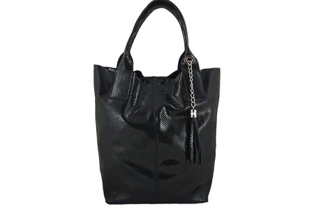 Torebki worki zamszowe - Barberini's - Granatowy