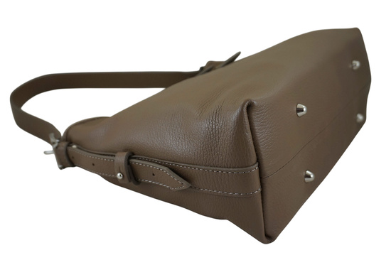 Codzienna torebka damska na ramię - Beżowa ciemna