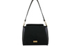 Torebka miejska z naturalnego zamszu i skóry - Czarna
