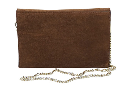 Stylowa kopertówka zamszowa Barberinis - Brązowa