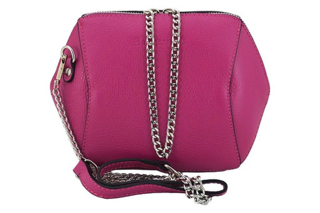 Torebka listonoszka na łańcuszku - Czarna