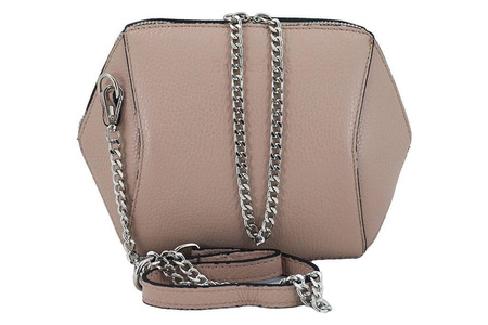 Torebka listonoszka na łańcuszku - Czarna