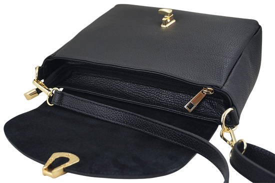 Torebka Barberinis ze złotym zapięciem - Czarna 