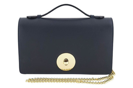 Torebka wizytowa ze skóry naturalnej - Bordowa